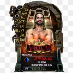 Wwe Supercard Wrestlemania 35, HD Png Download - wwe seth rollins png