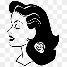 Computer Icons Woman Desktop Wallpaper Clip Art - Woman Profile Clip Art, HD Png Download - women hair png