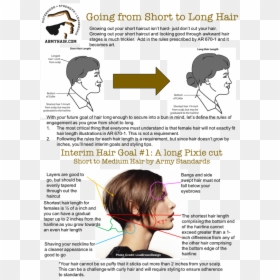 Women Short Hair Army , Png Download - Army Short Hair Female, Transparent Png - women hair png