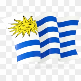 Uruguay Flag Waving - Greek Flag Png Gif, Transparent Png - mexican flag waving png
