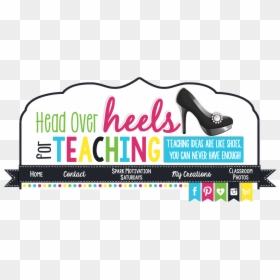 Head Over Heels For Teaching - Basic Pump, HD Png Download - high heel shoe png