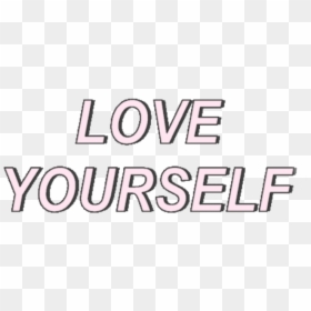 Text Love Yourself - Love Yourself Bts Png, Transparent Png - love png text