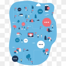 Illustration Of Several Types Of Electronic Devices, HD Png Download - iphone text bubble png blue