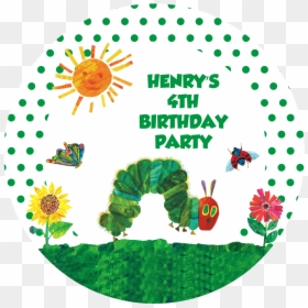 Hungry Caterpillar Party Box Stickers - Hungry Caterpillar 50 Years, HD Png Download - hungry caterpillar png