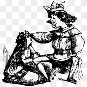 Art,monochrome Photography,headgear - Princess And King Drawing, HD Png Download - princes crown png