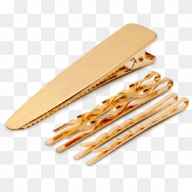 Catherine Brass Barrette Hair Clip Set - Skateboarding, HD Png Download - bobby pin png