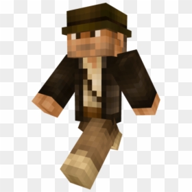 Indiana Jones Minecraft Skin, HD Png Download - indiana jones hat png