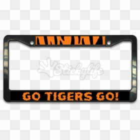 Oklahoma State Alumni License Plate Frame Clipart , - Plate Car Png, Transparent Png - oklahoma outline png