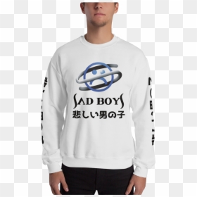 Sega Saturn Sad Boys Crew Neck Sweatshirt - Gucci Brand T Shirt, HD Png Download - sad boys png
