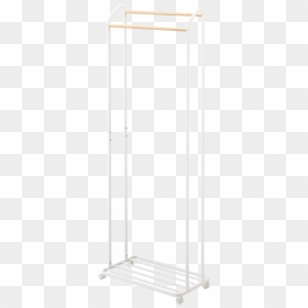 Yamazaki"s White Garment Rack On Casters With Wooden - Banner, HD Png Download - pulpit png