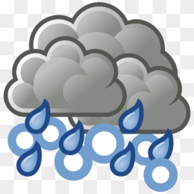 File Weather Svg Wikimedia - Transparent Background Rain Cloud Clipart, HD Png Download - snow cloud png