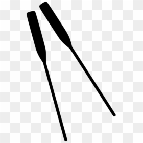 Paddle, Silhouette, Canoe, Rafting - Clip Art Oars, HD Png Download - canoe paddle png