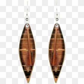 Canoe With Paddle - Earrings, HD Png Download - canoe paddle png