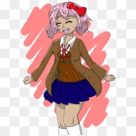 Sayori From Doki Doki Literature Club - Cartoon, HD Png Download - doki doki png