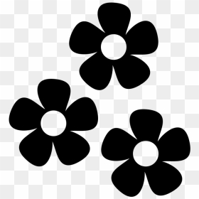Icon Clip Art At - Flower Icon Black And White, HD Png Download - dark flowers png