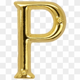 Letter P Pin Gold, HD Png Download - gold letter png