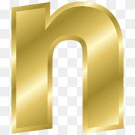 Letter Clipart Gold - Gold Letter N Clipart, HD Png Download - gold letter png