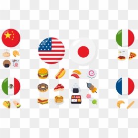 While Some Food Emojis Overlap For Different Cultures, - Different Overlap, HD Png Download - food emojis png