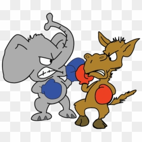 United States Of America Republican Party Democratic - Democrats Vs Republicans Gif, HD Png Download - democratic donkey png