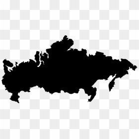 Russia, Map, World, Map Of The World, Earth, Vector - Russia Map Vector, HD Png Download - world map silhouette png