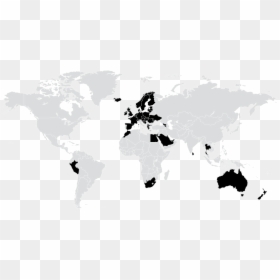 Un Watercourses Convention, HD Png Download - world map silhouette png