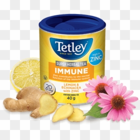 Tetley Super Herbal Immune With Zinc - Tetley Immune Boost Tea, HD Png Download - immune system png