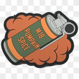 Pumpkin Spice M18 Smoke Grenade - Pumpkin Spice Smoke Grenade, HD Png Download - smoke grenade png