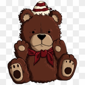 Fluffy Teddy Bear Cartoon, HD Png Download - teddy png