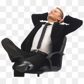 Relaxed Man Png - Man In Chair Png, Transparent Png - relaxing png