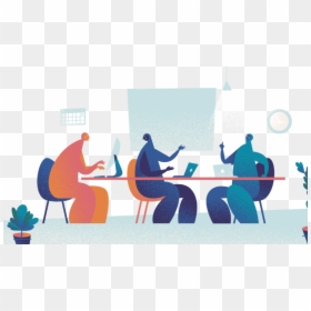 Sitting, HD Png Download - people sitting on bench png