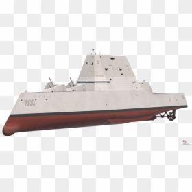 4 Zumwalt Class Destroyer Us Stealth Ship Royalty-free - Us Navy 3d Model Free, HD Png Download - navy ship png