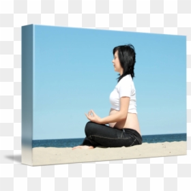 Beautiful Woman Relaxing At The By B - Stock Photography, HD Png Download - relaxing png