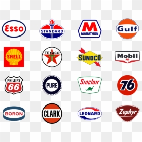 Vintage Gas Station Logos, HD Png Download - texaco logo png