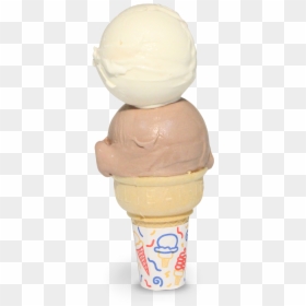 Custard"s Last Stand Double Dip In A Cone - Ice Cream Cone, HD Png Download - waffle cone png