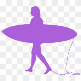 Surfer Girl Silhouette , Transparent Cartoons - Surf Pumpkin Carving Stencil, HD Png Download - surfer silhouette png