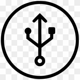 Circle Usb - Informative Icon Png Transparent, Png Download - usb symbol png