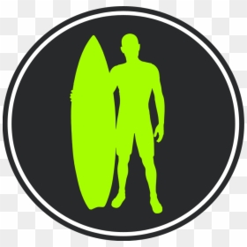 Transparent Surfer Silhouette Png - Surfboard, Png Download - surfer silhouette png