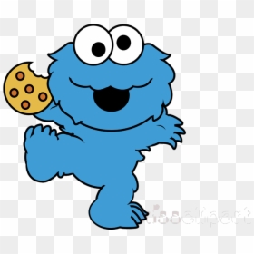 Cookie Monster Clipart Biscuits Clip Art Transparent - Cookie Monster Cartoon Face, HD Png Download - cookies clipart png