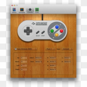 Openemu Controller Configuration Screen - Snes Controller Super Mario World, HD Png Download - download buttons png