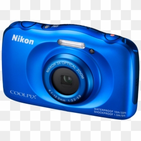 Bl - Nikon Coolpix W100 Blue, HD Png Download - nikon camera png