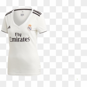 Shirt Adidas Real Madryt 2018/19 Home Women Cg0545 - Active Shirt, HD Png Download - fly emirates png