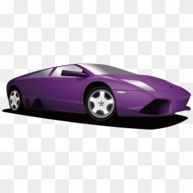 Sports Car Lamborghini - Cartoon Sports Car Transparent Background, HD Png Download - lamborghini.png