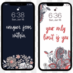 Iphone Inspirational, HD Png Download - iphone lock screen png
