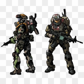 Halo Reach Spartan Concept Art, HD Png Download - halo reach png