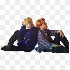 Transparent Kneeling Png - Blood Sweat And Tears V And Jhope, Png Download - bts wings png