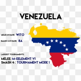 Flag Venezuela Map Outline, HD Png Download - falco melee png