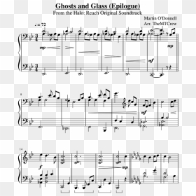 Halo Reach Ghosts And Glass Piano Sheet Music, HD Png Download - halo reach png