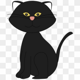 Transparent Black Cat Clipart Png - Black Cat Free Clip Art, Png Download - cats clipart png