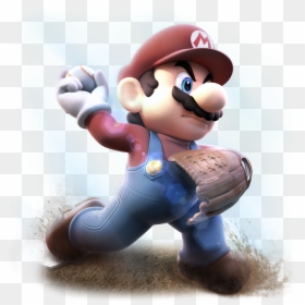 Transparent Cartoon Baseball Png - Baseball Mario, Png Download - cartoon baseball png