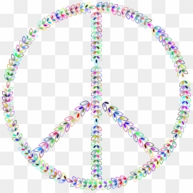Laurel Peace Sign Prismatic - Different Symbols And Their Meaning, HD Png Download - laurel vector png